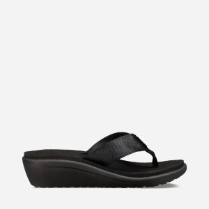 Teva Voya Wedge Σαγιοναρεσ Γυναικεια - μαυρα